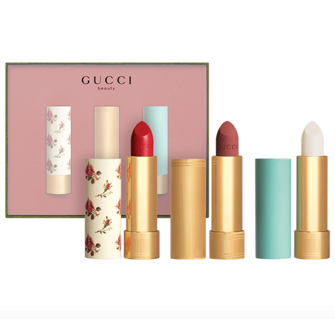 Gucci Rouge à Lèvres Voile + Balm Holiday Lip Gift Set; Gucci Beauty