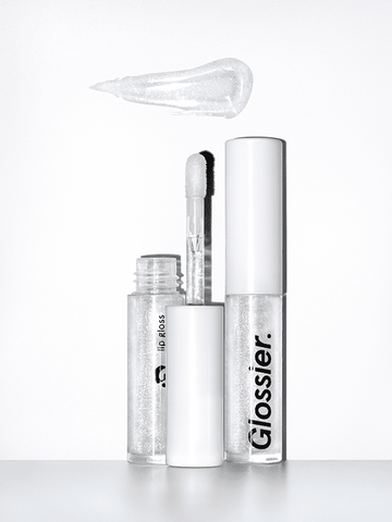 Holographic lip gloss; Glossier