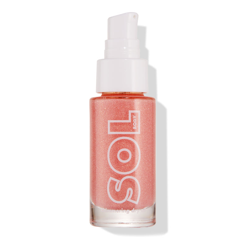 pretty peachy sol shimmering dry oil; Colourpop