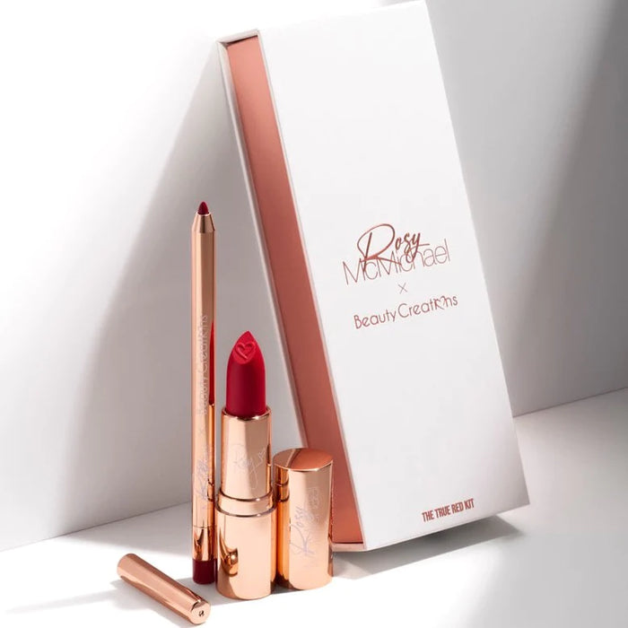 Kit the labios The True Red; Rosy McMichael x Beauty Creations